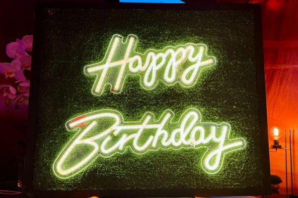 Happy Birthday Neon Sign -