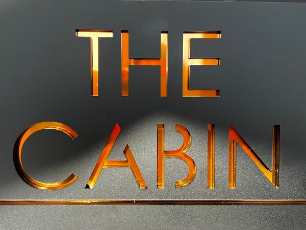 Cabin Entrance Welcome Sign