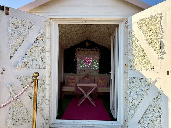 Pink Hut interior