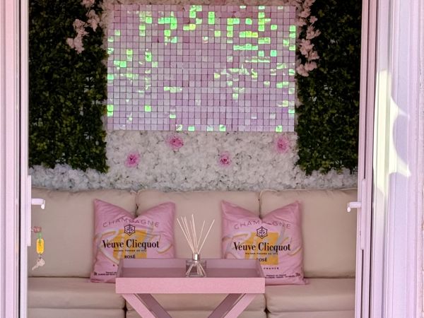 Pink Hut interior