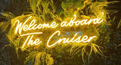Welcome aboard the Cruiser Neon Sign
