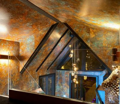 Copper Ceiling Delights at The Chalet