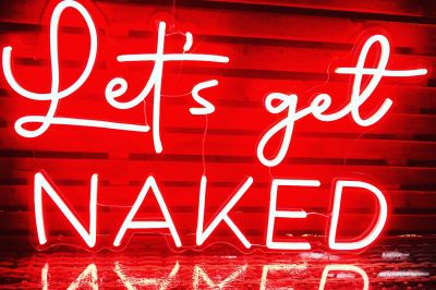 Lets Get Naked Sign