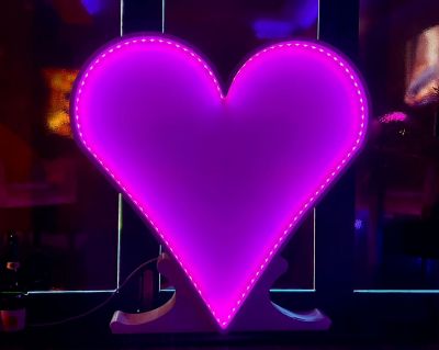 Our 4ft Heart LED Light