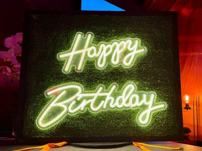 Happy Birthday Neon Sign