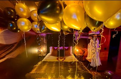 Cave ceiling balloons